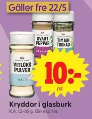 Kryddor i glasburk