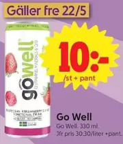 Go Well Raspberry Strawberry & Lime Functional Drink