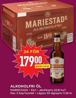 mariestads - ALKOHOLFRI ÖL