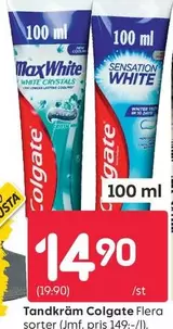 Colgate - Tandkräm