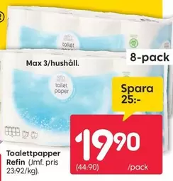 Toalettpapper Refin