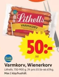 Lithells - Varmkorv, Wienerkorv