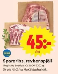 Spareribs, revbenspjäll