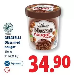 Gelatelli - Glass med nougat