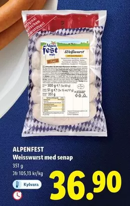 Weisswurst med senap