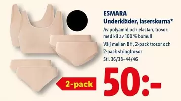 Underkläder, laserskurna