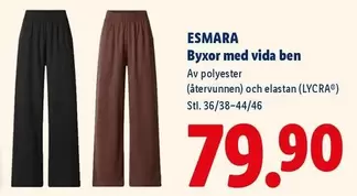 Byxor med vida ben