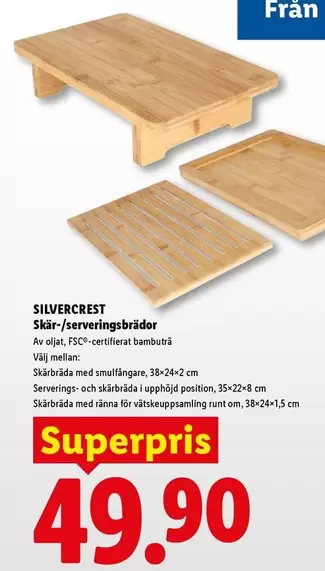 silvercrest - Skär-/serveringsbrädor