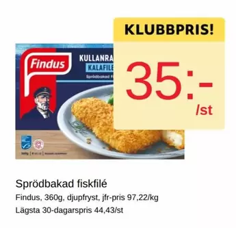 Findus - Sprödbakad fiskfilé