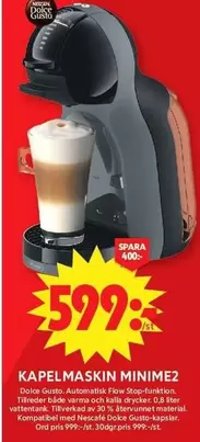 Dolce Gusto - KAPELMASKIN MINIME2