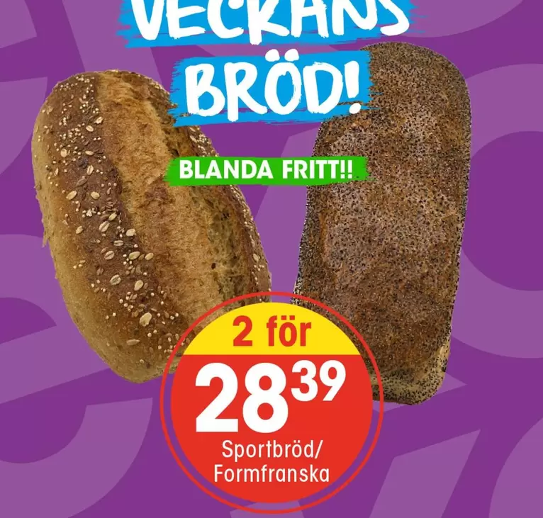 Sportbröd/Formfranska