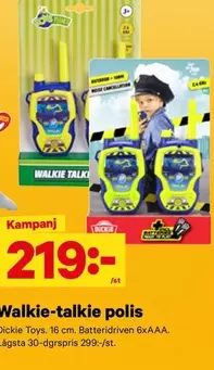 Walkie-talkie polis