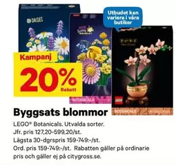 LEGO - Byggsats blommor