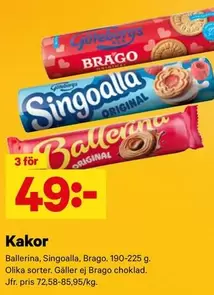 ballerina - Kakor (Ballerina, Singoalla, Brago)