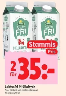 Arla - Laktosfri Mjölkdryck