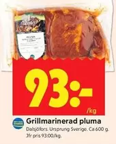 Grillmarinerad pluma