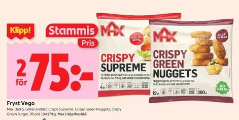 Crispy Supreme, Crispy Green Nuggets