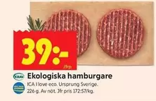 Ekologiska hamburgare