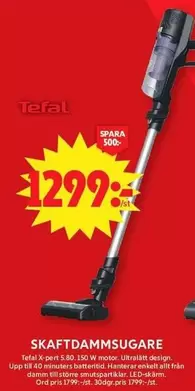 Tefal - Skaftdammsugare