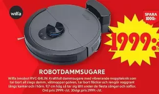 Wilfa - ROBOTDAMSUGARE RVC-B4LIN
