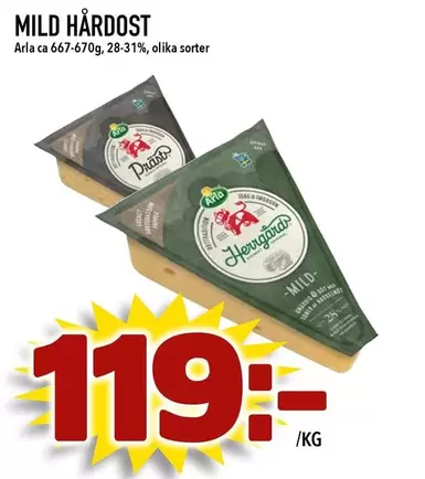 Arla - Mild Hårdost