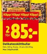 Felix - Delikatessköttbullar