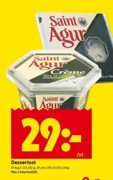 saint agur - Dessertost