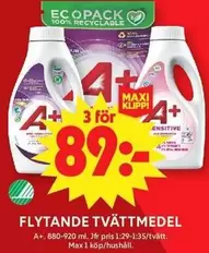 A+ Flytande Tvättmedel