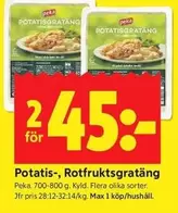 Peka - Potatis-, Rotfruktsgratäng