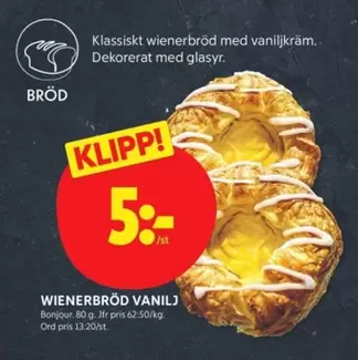 Bonjour - WIENERBRÖD VANILJ
