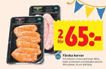 Färska korvar