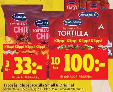 Santa Maria - Tacos, Chips, Tortilla Small & Original