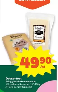 Falbygdens - Dessertost