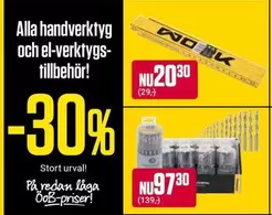Handverktyg och el-verktygs tillbehör