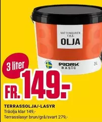 TERRASSOLJA/-LASYR