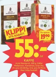 Arvid Nordquist - Kaffe