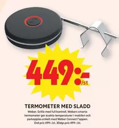 Weber - TERMOMETER MED SLADD