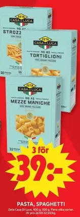 Zeta - STROZZI NO. 27, TORTIGLIONI NO. 42, MEZZE MANICHE NO. 42