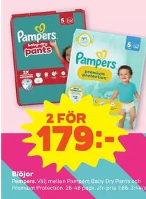 Pampers - Baby Dry Pants and Premium Protection