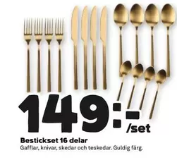 Bestickset 16 delar