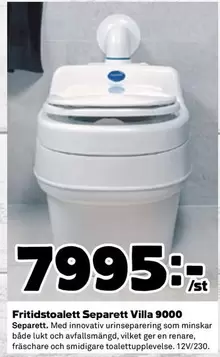 Fritidstoalett Separett Villa 9000