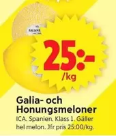 Galia- och Honungsmeloner