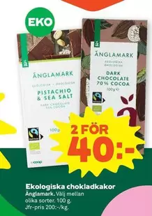 Änglamark - Ekologiska chokladkakor