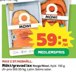 Rökt/gravad lax