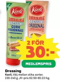 kavli - Amerikansk Dressing Gurk Majonnäs Original