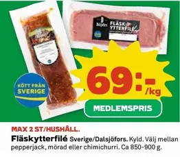 Fläskytterfilé