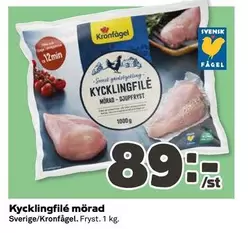 Kronfågel - Kycklingfilé mörad