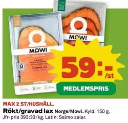 Rökt/gravad lax