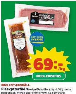 Fläskytterfilé