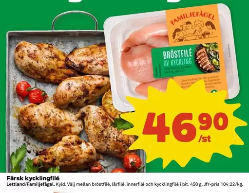 Färsk kycklingfilé